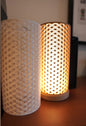 Kumiko-Inspired Geometric Table Lamp - Small