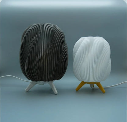 Striped Swirl Lamp - Large