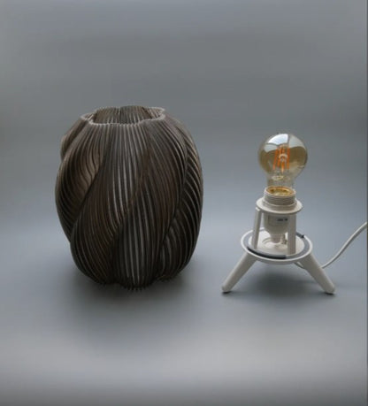 Striped Swirl Lamp - Large
