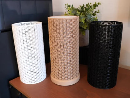 Kumiko-Inspired Geometric Table Lamp - Small